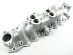1949-53 Ford Flathead V8 Dual Carb Intake Manifolds Satin Finish E42502. Fixed Price $215.00.