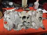 1968 Corvette Aluminum Intake Manifold-gm #3937793--427/390HP L36-QJET Carb. Fixed Price $395.00.