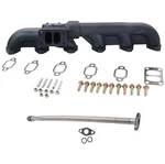 Dps Fummins 2-PC T3 Manifold Kit + 19" Oil Drain Ford 5.9 12V Cummins Swap. Fixed Price $549.99.