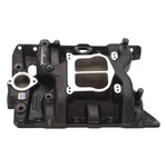 Edelbrock Intake Manifold 21563; Performer Dual Plane Black Pontiac V8. Fixed Price $573.95.