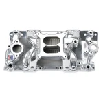 Edelbrock For Polished S/b Chevy Rpm Air-gap Manifold. Fixed Price $785.62.