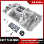 Aluminum Dual Plane 4 Barrel Intake Manifold For 1970-1991 Amc Jeep CJ5 CJ6 CJ7. Fixed Price $275.00.