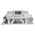 Holley Sniper Intake Manifold 825011; Silver Fabricated Aluminum For Sbc. Fixed Price $638.25.