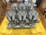 1960 Nos Edelbrock X1 6X2 With Oem Gm Jet Rochester All Rebuilt Sbc Intake. Fixed Price $5250.00.