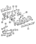 Genuine Mopar Intake Manifold Plenum Left 68030168AA. Fixed Price $876.44.