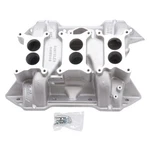 Edelbrock Intake Manifold 2475; CH-6B 6-PACK 3 X 2BBL Satin For "rb" Mopar. Fixed Price $638.01.