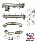 High Flow Exhaust Manifold & Up Pipes For 17-25 Chevy Gmc 6.6 Duramax Diesel L5P. Fixed Price $799.99.