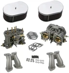 Porsche Weber Carburetor And Manifold Kit 356 55-65 616-08-141 61608141. Fixed Price $1432.26.