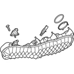 Genuine Mercedes-benz Oe Charge-air Distributor 177-090-00-37. Fixed Price $326.73.