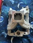 Edelbrock Intake Manifold 2957; Victor Single Plane Satin For Pontiac V8. Fixed Price $495.00.