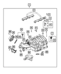 Genuine Mopar Intake Manifold 68531639AA. Fixed Price $984.40.