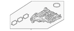 Genuine Nissan Intake Manifold 14001-6RC0A. Fixed Price $1044.57.