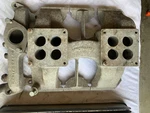 Offenhauser 2X4 Dual Quad Aluminium Intake Manifold 49-58 Oldsmobile 303 324 371. Fixed Price $369.00.