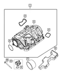 Genuine Mopar Engine Intake Manifold Kit 68540428AA. Fixed Price $255.36.