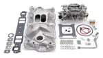 Edelbrock Single-quad Manifold And Carb Kit For 1957-86 Small-block Chevy. Fixed Price $915.44.