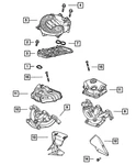 Genuine Mopar Intake Manifold Plenum 4593539AC. Fixed Price $117.04.