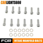 12PCS Chrome Intake Manifold Bolts Fit For 283 327 350 400 Small Block Chevy. Fixed Price $12.30.