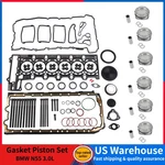 3.0L Gasket Set Piston & Ring For 09-18 Bmw E82 E84 E90 E92 F25 N55B30A. Fixed Price $241.58.
