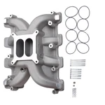 Satin Aluminum Dual Plane Carb Intake Manifold For Gm LS1 5.3L LS2 6.0L 300-130. Fixed Price $141.55.