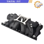 Black Aluminum Air Gap Single Plane Intake Manifold Sbf Ford V8 351W 5.8L. Fixed Price $148.22.