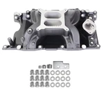 Dodge Mopar Plymouth 318-360 Magnum Dual Plane Aluminum Sb Intake Manifold Black. Fixed Price $168.00.