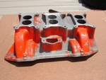 Dodge Plymouth 1969 440 Mopar Six Pack 3X2 Intake Manifold Tripower 3412046. Fixed Price $2340.00.
