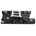 Intake Manifold Dual Plane Black Sbf Small Block Ford Windsor V8 351W. Fixed Price $158.00.